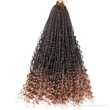 River locs Ombre color 22inch 12strands New popular synthetic braid Hair freetress crochet twist hair extension crotchet braids